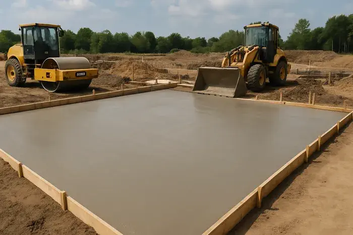 Бетонирование площадки